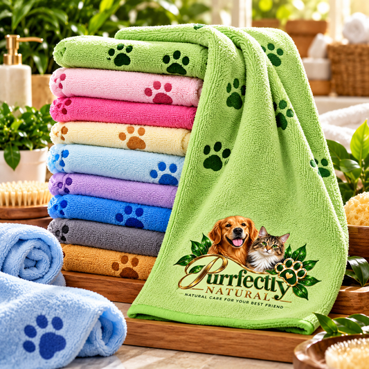 Purrfectly Natural Pet Bath Towel